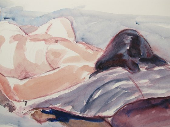 Reclining female nude