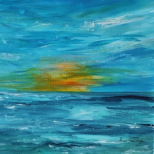 Crépuscule sur l'océan by ÂME SAUVAGE