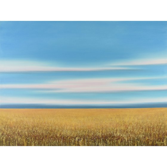 Summer Gold - Blue Sky Landscape