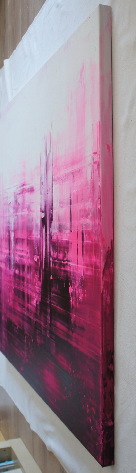 She Likes To Dream In Pink III - 100 x 100 cm - XXL (40 x 40 inches)