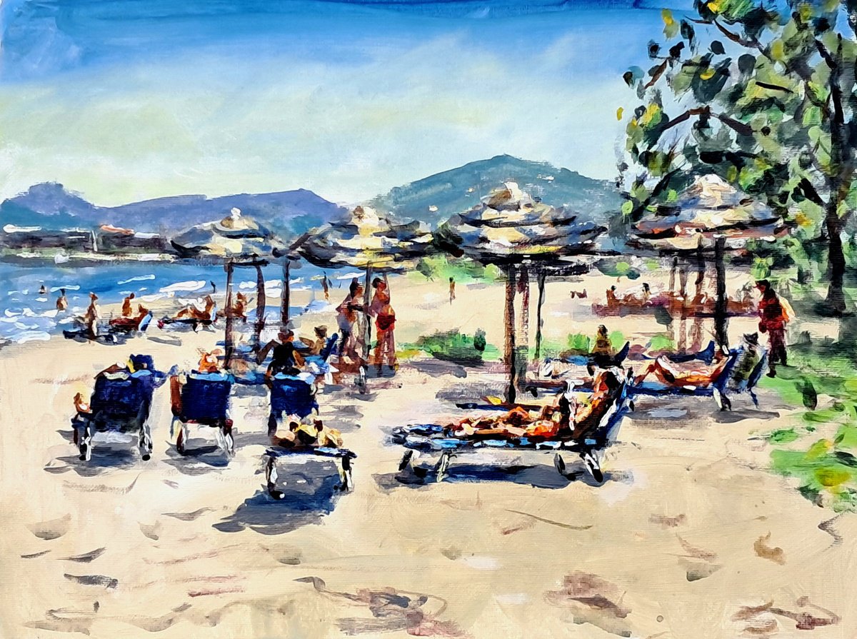  April Swimmers By Dimitris Voyiazoglou, 20 X 17, Artwork For Sale On Artfinder
