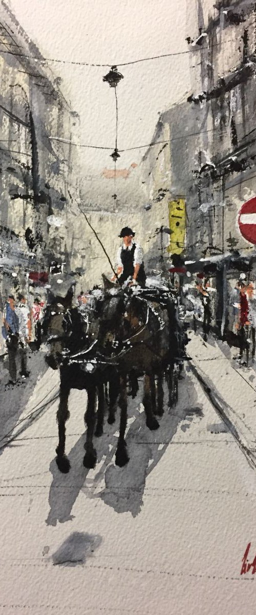 Vienna street scene by Tihomir Cirkvencic