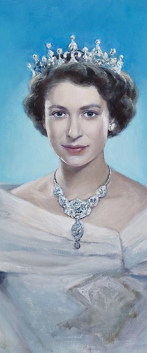 Young Queen Elizabeth II by HELINDA (Olga Müller)
