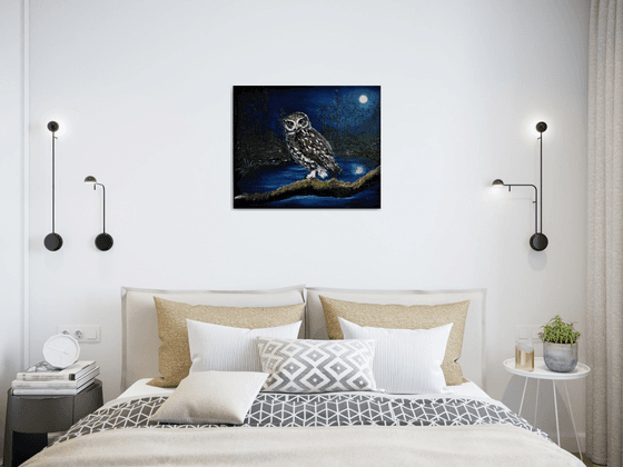 Moonlit Watch  51cm x 61cm