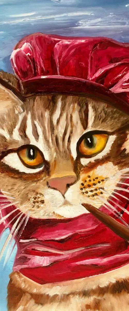 Troy The Cat walker by Olga Koval