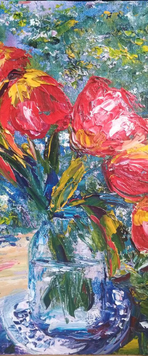 Tulips still life by Oksana Fedorova