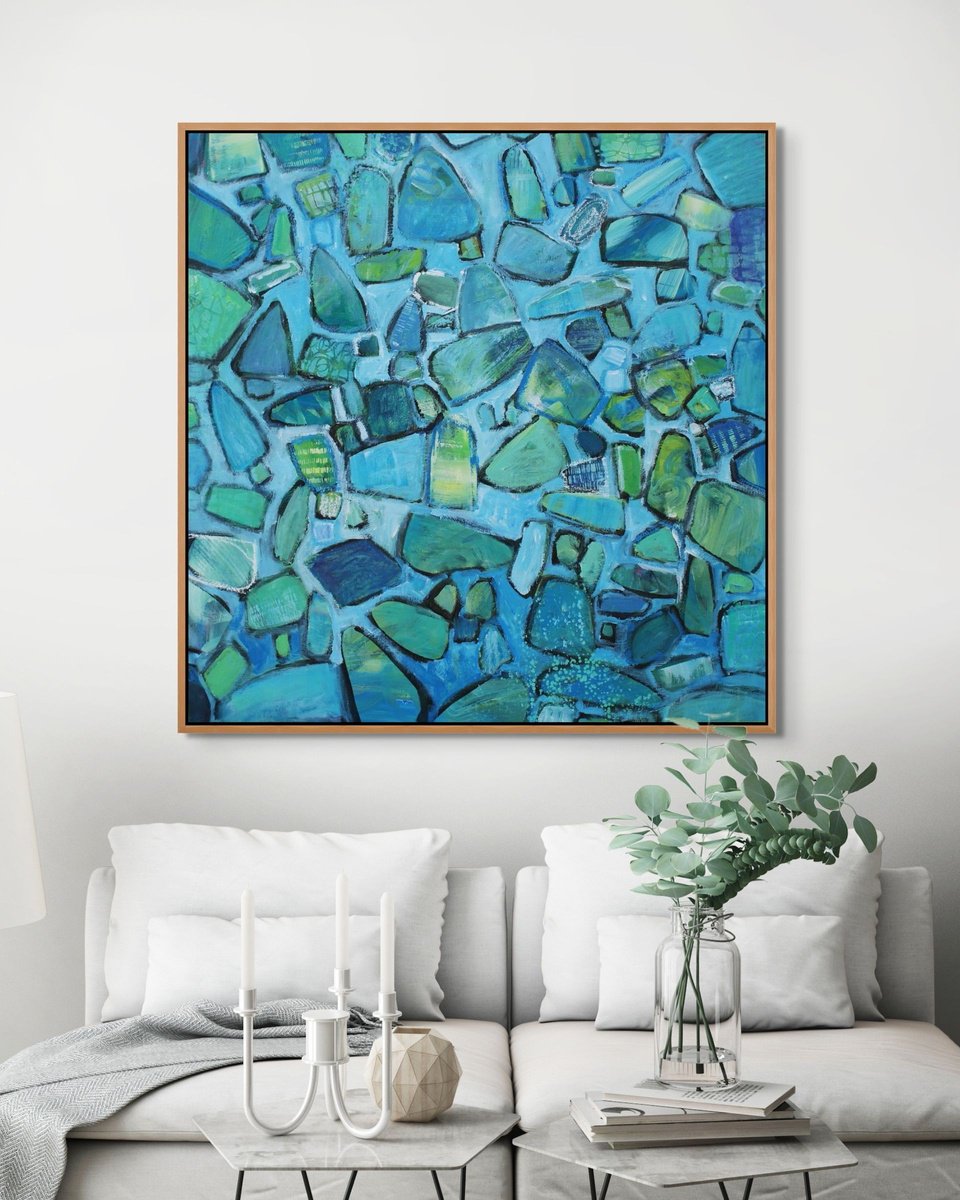 Turn Of The Tide By Sage Mountain Studio, 40 X 40, Artwork For Sale On Artfinder