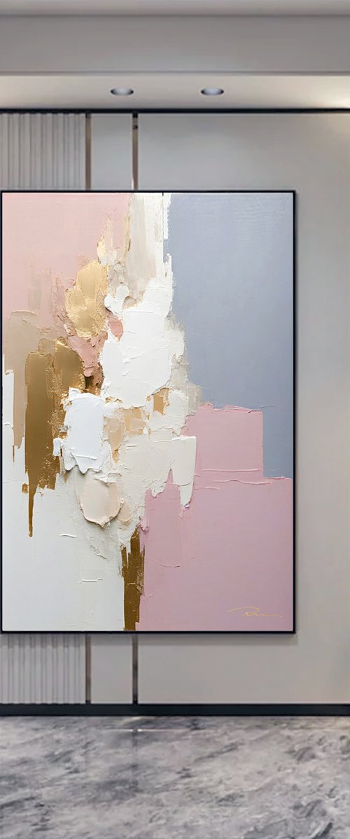 A Blush Pink Morning Washed in Gold by Indie Ru