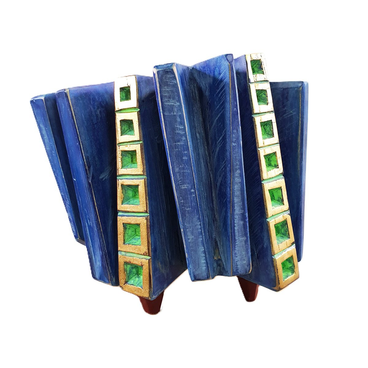 Still Life Wood Sculpture By George Troyanov, 11 X 11, Librarian