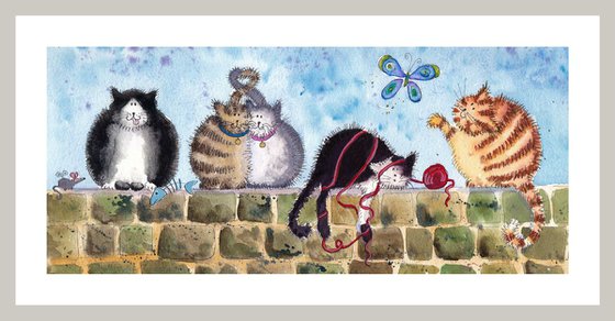 Cats on a Wall