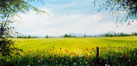 The Poppy Field (Original Oil Painting)