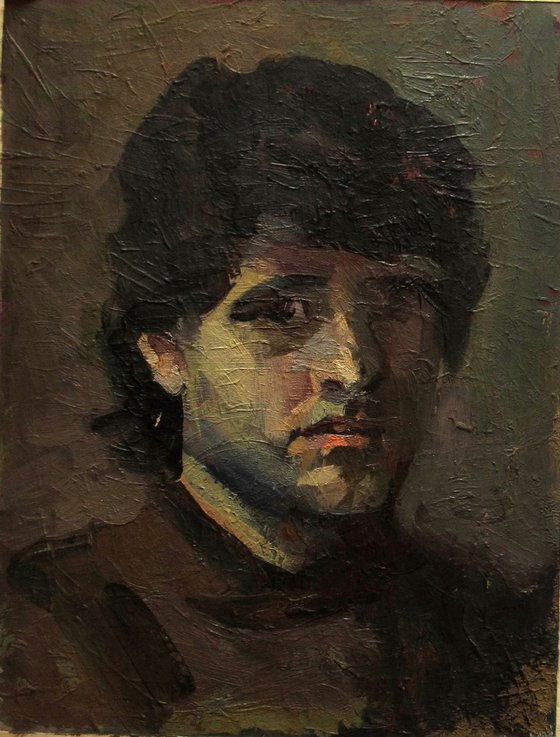 Portrait of a young man etude