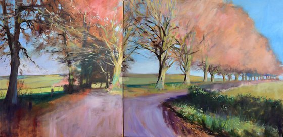 View towards Winchester Hill - Diptych