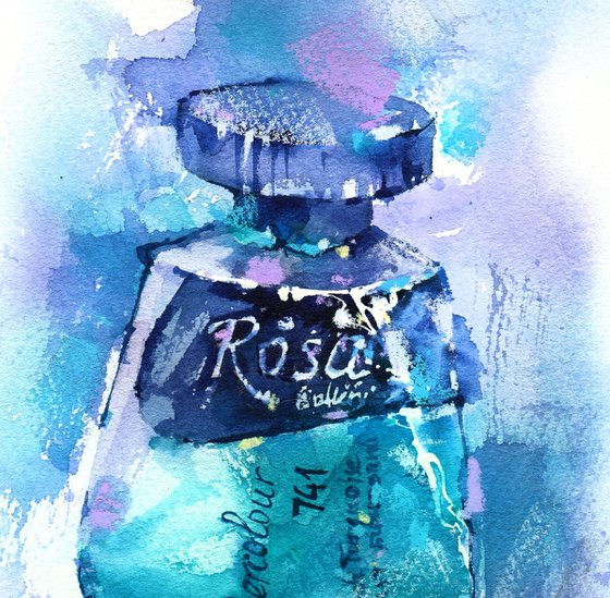 Turquoise v2. Tube watercolour