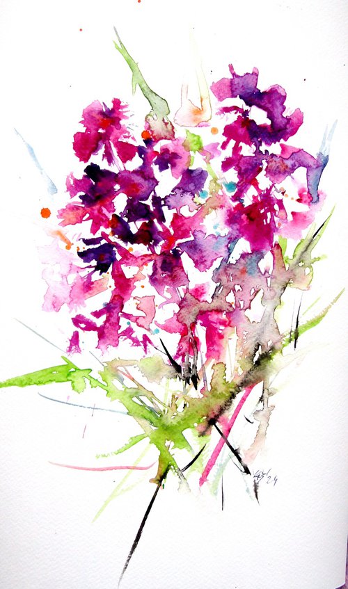 Purple florals by Kovács Anna Brigitta