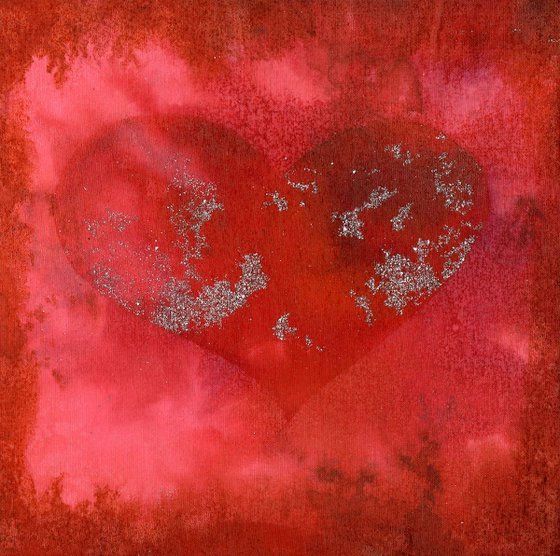 Heart Song 100 -  Abstract painting by Kathy Morton Stanion