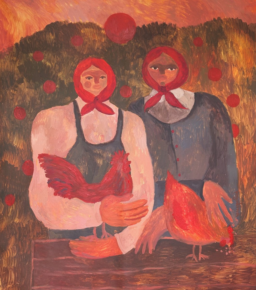 Impressionistic Portrait Acrylic Painting By Dasha Pogodina, 59 X 71, Ageless Eyes, Original Artwork