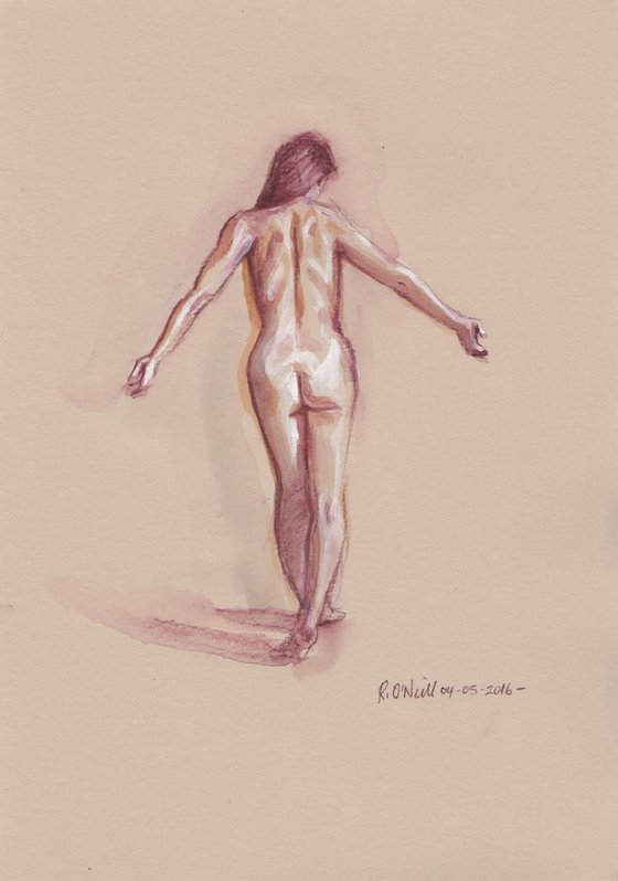 Standing nude