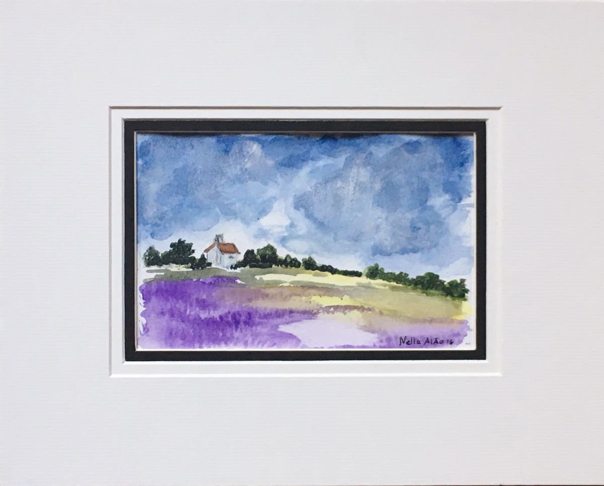 Purple Field by Nella Alao