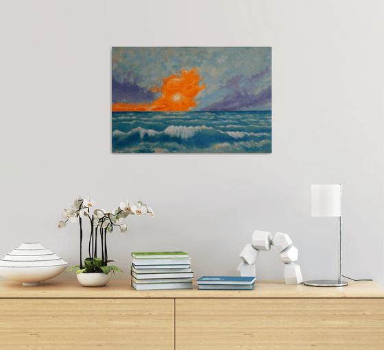 Sunset on Sea Shore