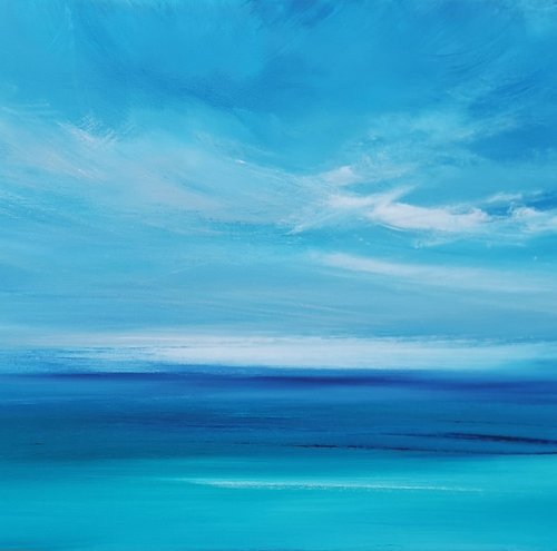 The Big Blue -  Panoramic Seascape by Mel Graham