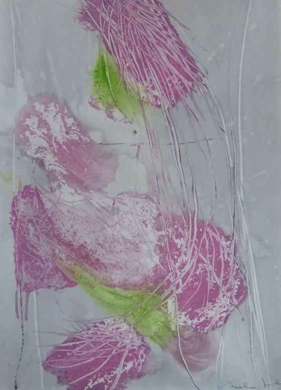 Blossom 4 , Acrylic on paper 29x41 cm