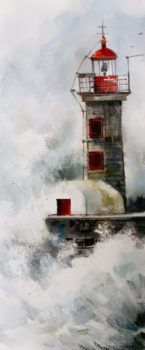Felgueiras Lighthouse Porto by Sophie Rodionov