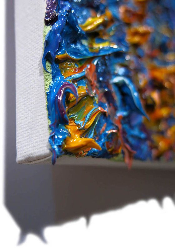 Original Oil Painting African Mask