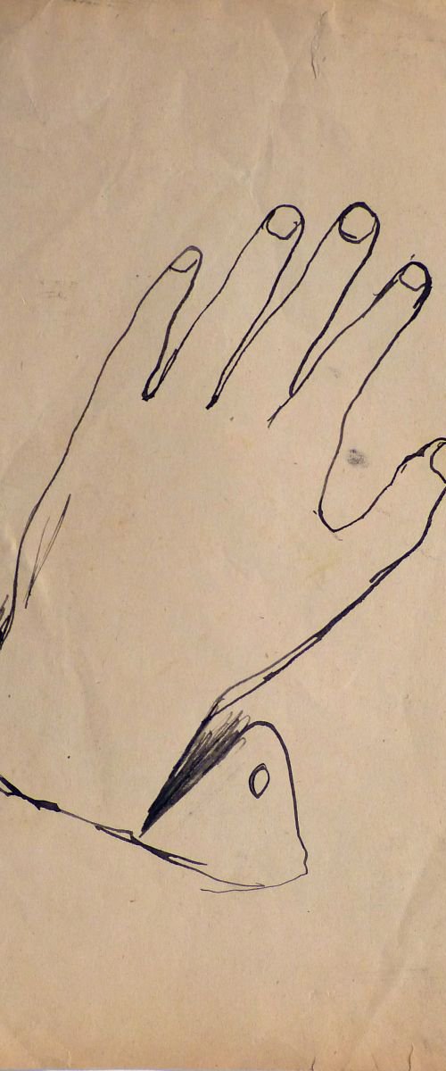 Study Of Hands 11, 19x28 cm by Frederic Belaubre