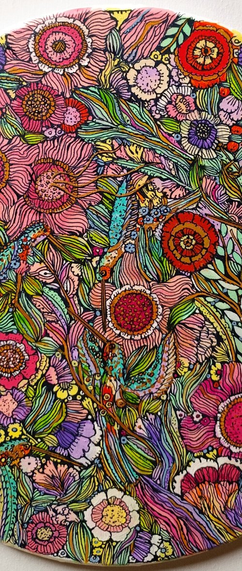 Birds in the Garden of Eden by Tetiana Osadchuk