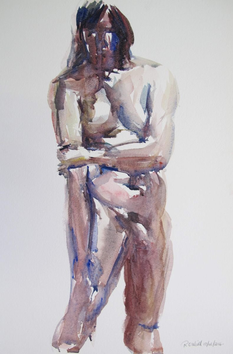 standing male nude