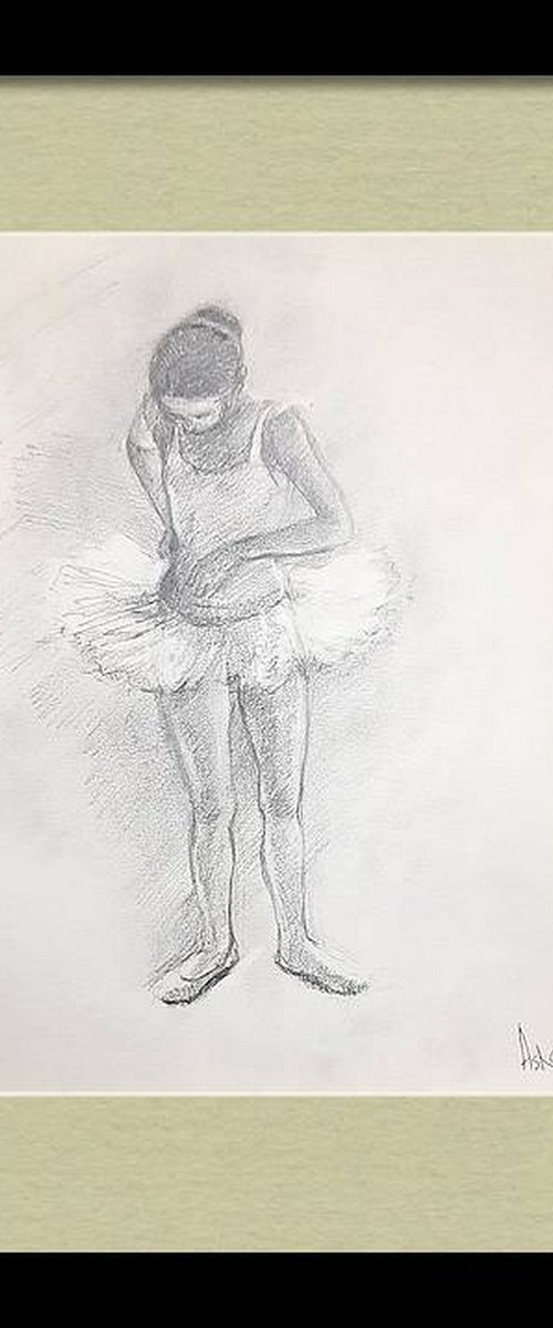 Ballerina Sketch 7 by Asha Shenoy