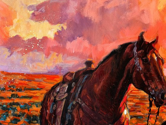 Cowboy’s Evening Respite
