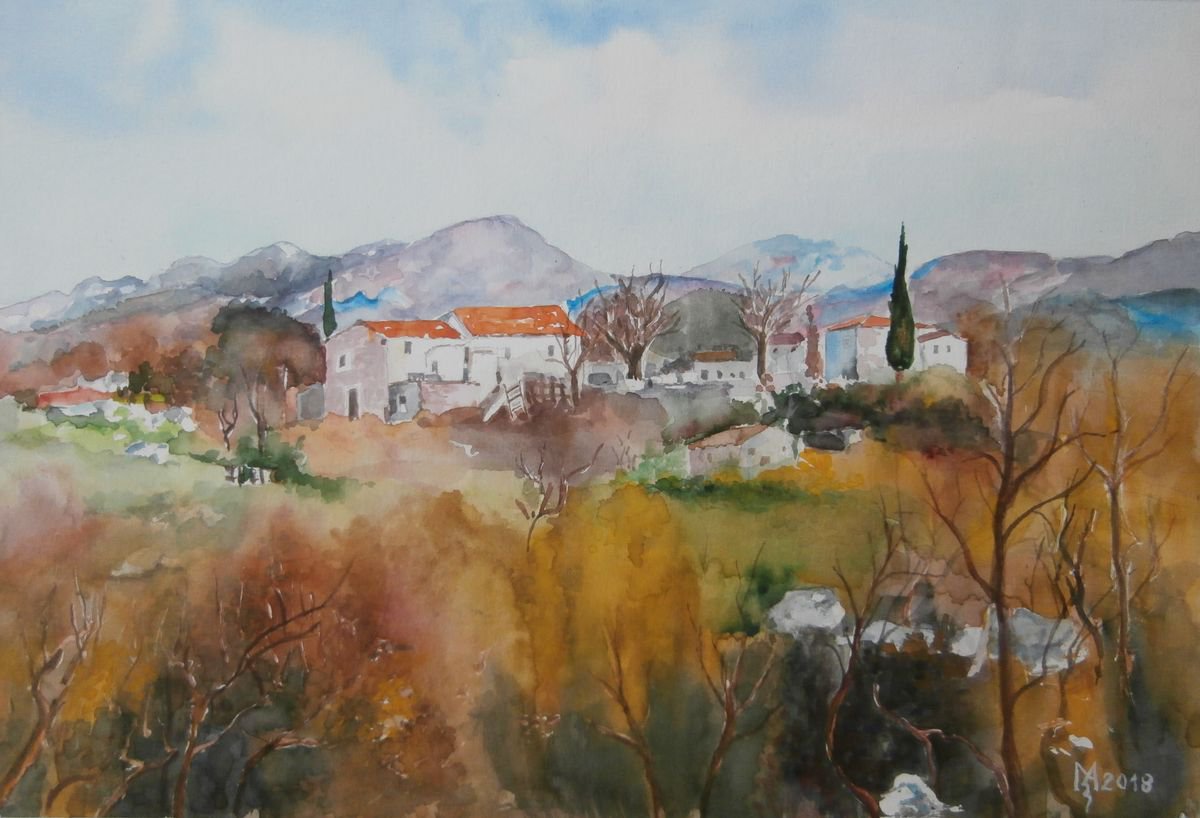 Impressionistic Watercolour , Mediterranean By Zoran Mihajlovic Muza, 13 X 9, Artwork For Sale On Artfinder