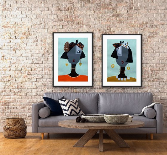 Tis the Privilege of Friendship (Diptych)