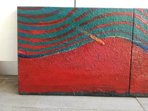 "The moon" polyptych