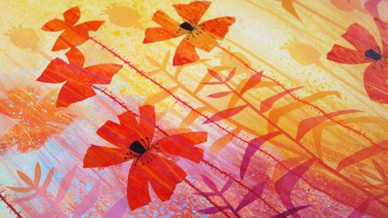 Poppies Bathed in Gold