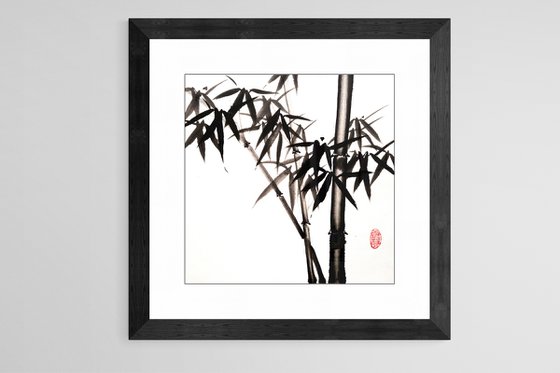 Bamboo forest - Bamboo series No. 2121 - Oriental Chinese Ink Painting