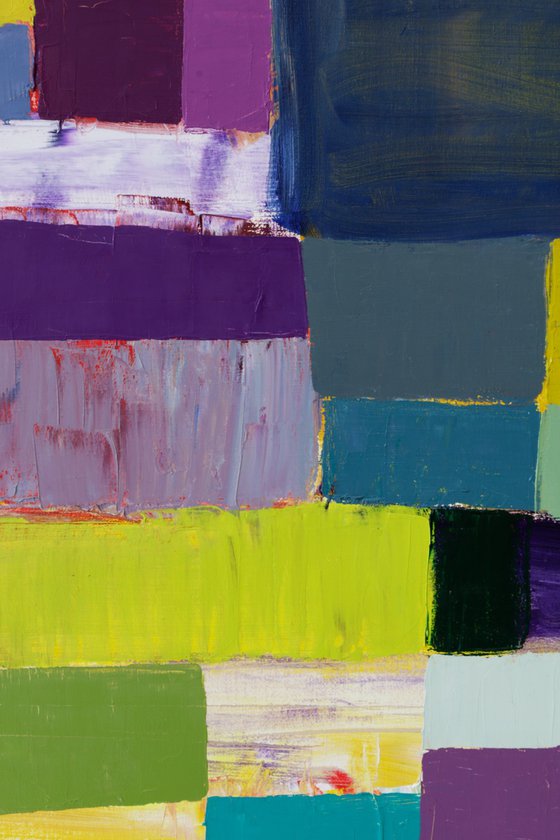 Squares / Yellow Purple