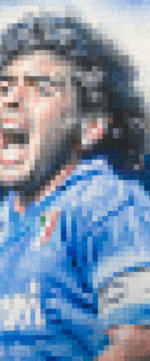Pixel Maradona by A-criticArt
