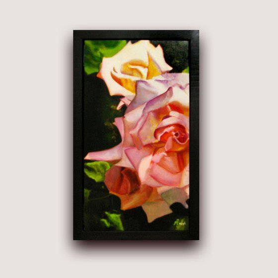 Realistic Still Life - Pink Roses