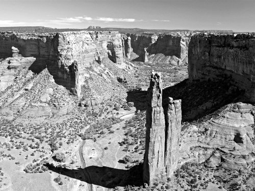 Spider Rock at the Canyon de Chelly by Alex Cassels