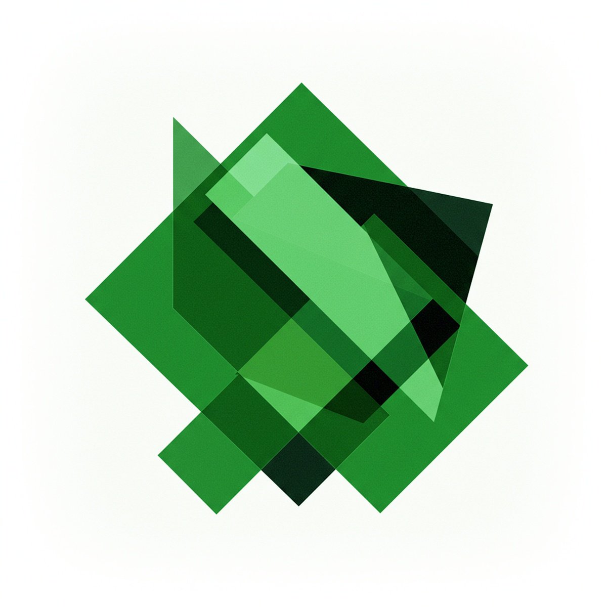 Abstract Giclee Print By Alessandro Butera, 35 X 35, Equilibrium In Green, Original Artwork