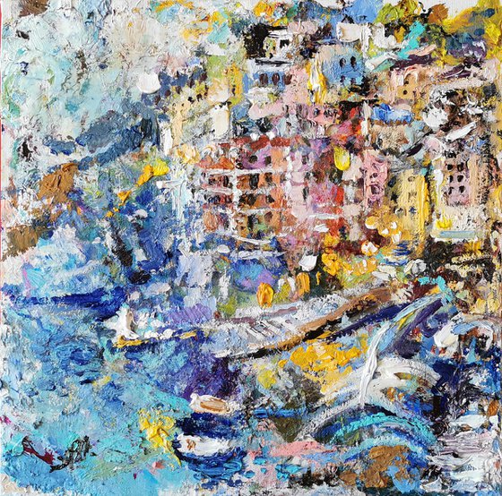 Cinque Terre painting