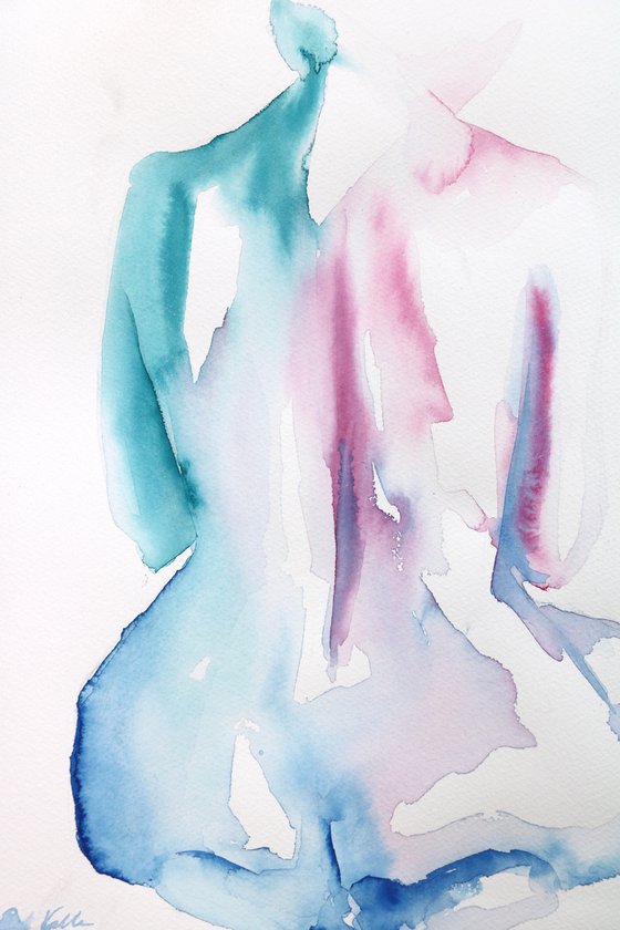 Nude painting "In Fluid Form VII"