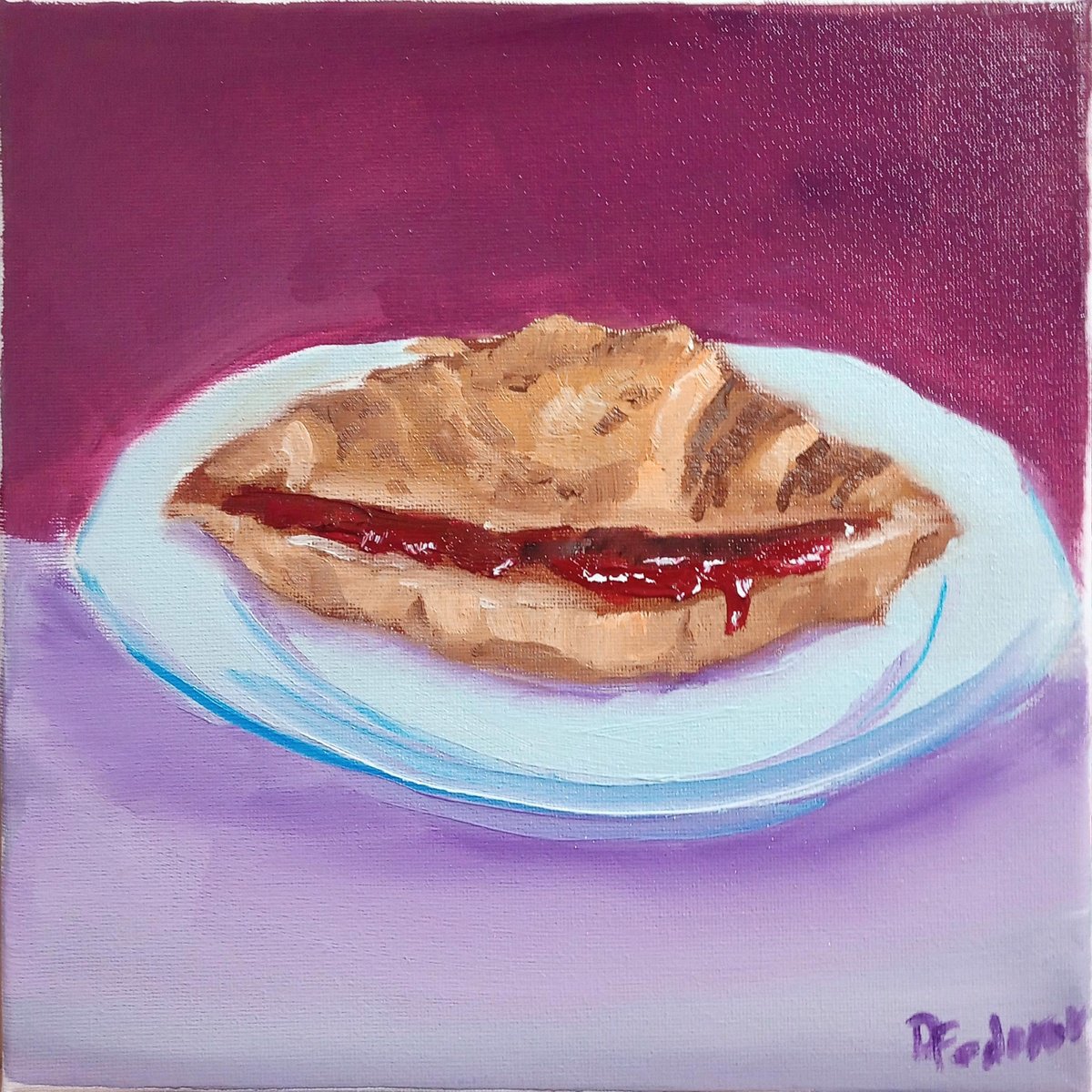The croissant. still life by Dmitry Fedorov