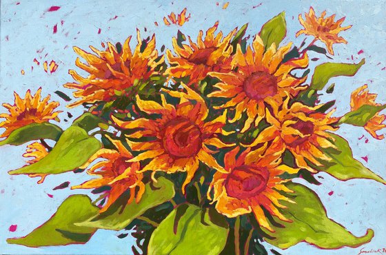 Dance of sunflowers