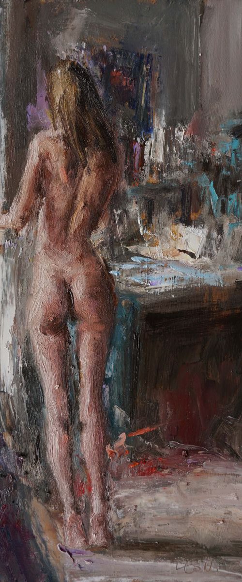 Emma dans l'atelier by Manuel Leonardi