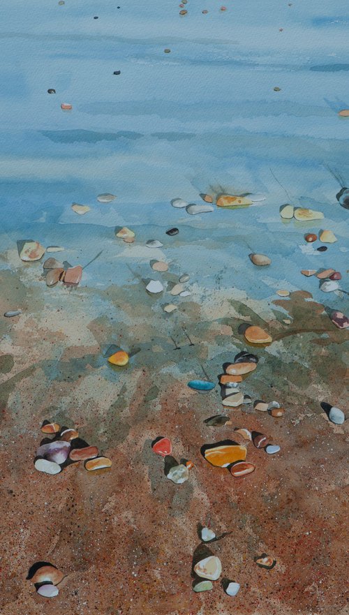 Beach Pebbles by John Kerr