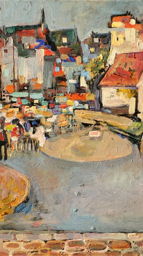 Honfleur. Quai Saint-Étienne. by Nikifor Swiristuhin